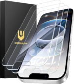 UNBREAKcable 3-Pack Screen Protector for iPhone 16e, Double Shatterproof Tempered Glass [Easy Installation Frame] [9H Hardness] [99.99% HD Clear] [Case Friendly] for iPhone 6.1 inch - Image 6