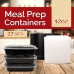 Reli. Meal Prep Containers 12 oz (27 Pack) 1 Compartment Meal Prep Containers Reusable | Plastic Take Out Food Box, Microwavable | Small Boxes with Lids for Takeout, Leftover - Image 3
