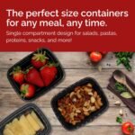 Reli. Meal Prep Containers 12 oz (27 Pack) 1 Compartment Meal Prep Containers Reusable | Plastic Take Out Food Box, Microwavable | Small Boxes with Lids for Takeout, Leftover - Image 6