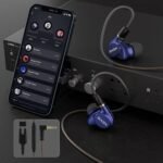 BASN Metalen 4 Drivers in-Ear Monitor Headphones, Noise Isolating IEMs with Deep Bass, for Musicians Singers Drummers Bassists(Sapphire Blue) - Image 5