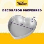 Wilton Decorator Preferred Heart Shaped Cake Pan, 8-In. Baking Pan for Lovely Cakes, Aluminum - Image 3