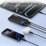 Portable Charger 10000mAh Ultra Slim Power Bank Lightweight Pocket-Sized Design 15W Output for iPhone 16/15/14 Samsung Galaxy Android Devices Travel Essentials​（Black） - Image 5