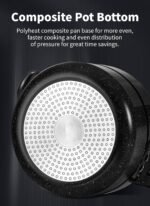 Aluminum Alloy Pressure Cooker, Explosion Proof, Large Capacity, Easy Switch Opening & Closing, Gas, Induction, Electric Stove Compatible, Compound Bottom (3L) - Image 5