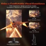 KOORUI Monitor, 27” 1ms 200Hz Gaming Monitor, Mini-LED Panel- 1440P WQHD 300000:1 Contrast Ratio Computer Screen, HDR 1000 Display, 97% DCI-P3, Tilt Adjustable, HDMI/DP, Eye Care - Image 7