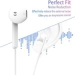 2 Pack Wired iPhone Earbuds/Wired Headphones with 3.5mm Earphones with Microphone Volume Control Compatible for iPhone,iPad,iPod,Computer,MP3/4,Android Most 3.5mm Audio Devices - Image 5