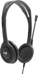 Logitech H111 Stereo Headset with 3.5 mm Audio Jack, Black - Image 3