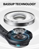 Soundcore Q11i Wireless Over-Ear Bluetooth Headphones by Anker, Deep Bass, 60H Playtime, Hi-Res Audio, Detachable Ear Cushions, Multipoint Connection (Renewed) - Image 4