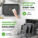 NutriChef 3-Piece Non-Stick Cookie Sheets for Baking - Heavy Duty Steel Baking Sheet Pans for Toasters & Oven - Small, Medium, & Large Size Baking Trays - PFOS, PFOA, PTFE-Free Nonstick Coating - Image 6