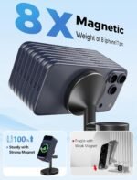 2026 3 in 1 Wireless Charging Station for Apple MagSafe Charger, 15W Fast Magnetic Mag-Safe Charger Stand for iPhone 17 16 15 14 13 12 Apple Watch AirPods Series, Gifts for Men - Image 4