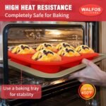 Walfos Silicone Muffin Pan - 6 Cup Non-Stick Cupcake Pan for Baking, Food Grade and BPA Free, Perfect for Egg Muffin, Cupcake, Quiches and Frittatas (3 Pack) - Image 5