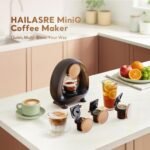 3 in 1 Single Serve Coffee Maker for K Cup, Ground Coffee and Tea Leaves, 1400W 20s Fast Heating Mini K Cup Coffee Brewer, One Button Operation, for Small Spaces-Glass not included - Image 4