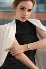 Golden Maple Watches for Women, Small Oval Stainless Steel Case, Mother fo Pearl Dial, Dainty Ladies Watches, Luxury Gifts for Her - Image 3