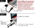 Avolusion M2 500GB USB 3.0 Portable External Hard Drive (for Windows, MacOS, Xbox, PS) - Image 4
