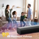 Sound Bar for Smart TV, Soundbar for TV with Bass Reflector and Easy Set up, Home Audio Surround Sound System for TV PC Projector, Wall Mountable - Image 4
