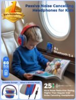 iClever Noise Cancelling Headphones for Kids Adults, Bluetooth Ear Protection with 60H Play Time, Safe Volume 80dBA, Noise Reduction Headphones for Autism Fireworks/Monster Truck, FOCUS - Image 3