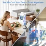 Smart Video Door Lock with 2K Doorbell Camera, Fingerprint & Keypad Keyless Entry, WiFi Deadbolt with PIR Motion Detection & Real-Time Package Alerts, App & Voice Control (Alexa & Google) - Image 4