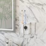 WALI Outlet Shelf Wall Holder, Bathroom Shelf up to 10lbs Standard Vertical Duplex Wall Organizer for Smart Home Decor Space Saving Power Tools, Toothbrush (OLS001-W), 1 Pack, White - Image 3