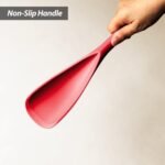 Cooking Spoon for Nonstick Cookwares, VOVOLY Silicone Spoon for Mixing, Scoop, and Scrape,Seamless Design, 12.6'', 2 Pack, Red - Image 5