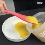 Cooking Spoon for Nonstick Cookwares, VOVOLY Silicone Spoon for Mixing, Scoop, and Scrape,Seamless Design, 12.6'', 2 Pack, Red - Image 6