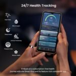 Mirlray Smart Ring for Women & Men, Smart Ring Health Tracker, Blood Oxygen & Heart Rate Monitor, Long Lasting Battery Sleep Ring, Waterproof Fitness Ring (Gold, 7) - Image 3