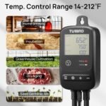 TURBRO Smart Temperature Controller Heating Cooling, WiFi-Enabled Thermostat with Timer and Temperature Monitoring for Home Brewing, Seedling, Greenhouse, and Reptile Terrarium, TC01 - Image 4