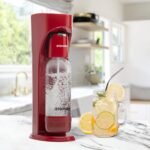 DrinkMate Sparkling Water and Soda Maker, Carbonates ANY Drink Includes 1L Re-usable BPA-free Carbonating Bottle, Two 60L CO2 Cylinders and Patented Fizz Infuser, Royal Red - Image 5