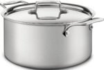 All-Clad D5 5-Ply Brushed Stainless Steel Stockpot 8 Quart Induction Oven Broiler Safe 600F Pots and Pans, Cookware Silver - Image 4