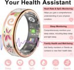 Enamel Craft Smart Ring for Women & Men, No Subscription Fitness Tracker with Heart Rate, Sleep Tracking, SpO2 – IP68 for iOS & Android (Enamel Color, 7) - Image 3