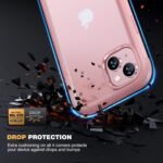 Diaclara Designed for iPhone 15 Case, Full Body Rugged Case with Built-in Touch Sensitive Anti-Scratch Screen Protector, with Camera Lens Protector for iPhone 15 6.1" (Coral Pink) - Image 5