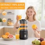 Electric Citrus Juicer, Hand-Free Citrus Juicer Machine with Cleaning Brush, High-Performance Automatic juice press for Lemon, Lime, Grapefruit, Pomegranate, Easy to clean - Image 3