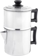 Lindy's Stainless Steel 10 Cup Drip Coffee Maker, Stovetop Coffee maker, Coffee Pot - Image 3