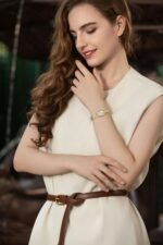 GOLDEN MAPLE Watches for Women, Dainty Gold Watch with Small Stainless Steel Case, Quartz Movement and Water Resistant, Adjustable Mesh Band - Image 3