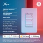 GE Cync Keypad Dimmer Smart Switch, Highly Customizable Dimmer Switch, Compatible with Alexa and Google Home, Matter Compatible, Easy to Install Smart Light Switch (1 Pack)​ - Image 3