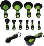 Set of 10 Piece Measuring Spoons and Measuring Cups (White & Blue) - Image 3