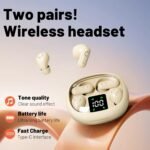 Wireless Bluetooth Headset，Tiny Size Invisible Earbuds，Sleep and Sports Earphones Set, 2 Pairs, Mini and Short Handle Design，for Work Sport Sleeping ﻿ ﻿ (Purple) - Image 4