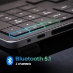 CLVX 1 Windows | Touch On Keys & Gestures AI Keyboard | Bluetooth & USB-C | Low Profile Silent Scissor Keys | Interactive RGB | Aluminum Chassis | Compatible with Windows/Linux/Android - Image 4