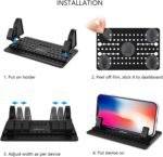 AONKEY Cell Phone Holder for Car, Dashboard Car Pad Mat Vehicle GPS Mount Universal Fit All Smartphones, Compatible with iPhone Xs/XS Max XR X 6S 7/8 Plus - Image 4