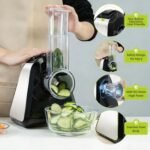 5 in 1 Electric Cheese Grater for Block Cheese, Kitchen Automatic Cheese Shredder & Salad Shooter, Easy to Clean Vegetable Chopper for Cheese,Cucumber, Potato, Carrots, Nut - Image 4