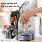 AZEUS Glass Electric Kettle - 1.8L Fast Boiling Auto-Shutoff & Anti-Dry Heat Safety Kettle for Home/Office, Borosilicate Glass with LED Indicator (white) - Image 3