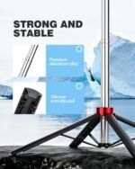 71" Phone Tripod Selfie Stick for iPhone/Android/Camera, Cell Phone Tripod Stand with Wireless Remote Control, Extendable Phone Mount 360° Rotation - Image 3