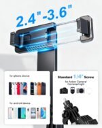 71" Phone Tripod Selfie Stick for iPhone/Android/Camera, Cell Phone Tripod Stand with Wireless Remote Control, Extendable Phone Mount 360° Rotation - Image 5