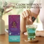 Térapy Ceylon Youthful Glow Tea Bags – Blue Butterfly Pea, Gotu Kola & Licorice Root Blend | Traditional Ayurvedic Herbal Tea Supporting Collagen for Skin & Hair Wellness | 18 Count - Image 7