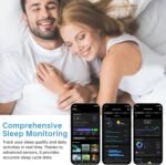 Smart Ring Health Tracker for Women and Men, Fitness Ring with Heart Rate, Blood Oxygen, HRV, Sleep & Step Tracking, No Subscription, IP68 Waterproof, Compatible with iOS & Android (Gold, 8) - Image 5
