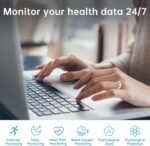 Smart Ring Health Tracker for Women and Men, Fitness Ring with Heart Rate, Blood Oxygen, HRV, Sleep & Step Tracking, No Subscription, IP68 Waterproof, Compatible with iOS & Android (Gold, 8) - Image 6