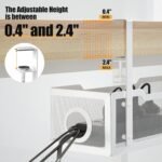 Under Desk Cable Management Tray White, Cinati Wire Organizers No Drill, Cable Tray with Clamp for Wire Management, Cord Organization Box for Office, Home - No Damage to Desk - Image 3
