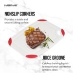 Farberware Cutting Board Set Made from Recycled PET (RPET) with Non-Slip Edges, Durable & Dishwasher Safe, 2-Piece - Image 4
