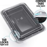 Igluu Meal Prep Containers Reusable (10 Pack) – Food Containers with Lids – Stackable, Microwave, Freezer & Dishwasher Safe – 28oz – 1 Compartment – BPA-Free - Image 5