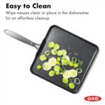 OXO Enhanced 11" Griddle Pan, PFAS-Free Ceramic Nonstick, Durable Hard Anodized Cookware, Scratch Resistant, Stainless Steel Handle, Good Grips, Dishwasher Safe, Oven safe, Black - Image 5