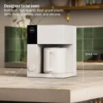 Fellow Aiden Precision Coffee Maker - 10-Cup Thermal Carafe, Built-In Brewing Guidance, Scheduling, Removable Water Tank, Matte White - Image 4