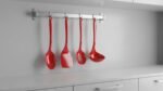 Reston Lloyd 100% Melamine Kitchen Utensil Set, Non Scratching Ladle, Spoon, Slotted Spoon & Spatula, Easy To Hold, Set of 4, Red - Image 4